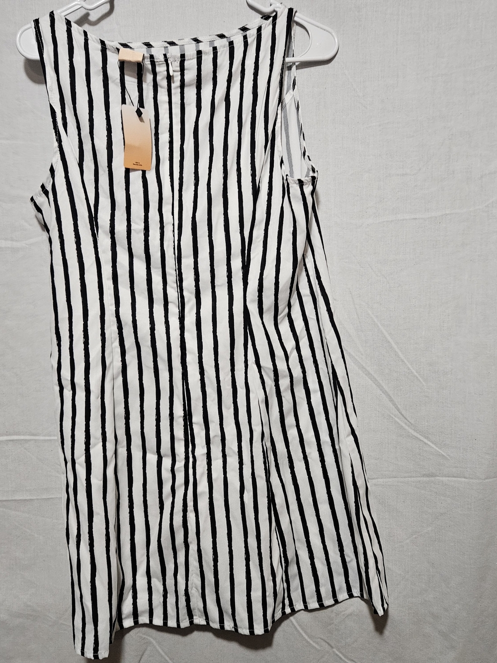 Forever 21 Black & White Asymmetrical Striped Dress